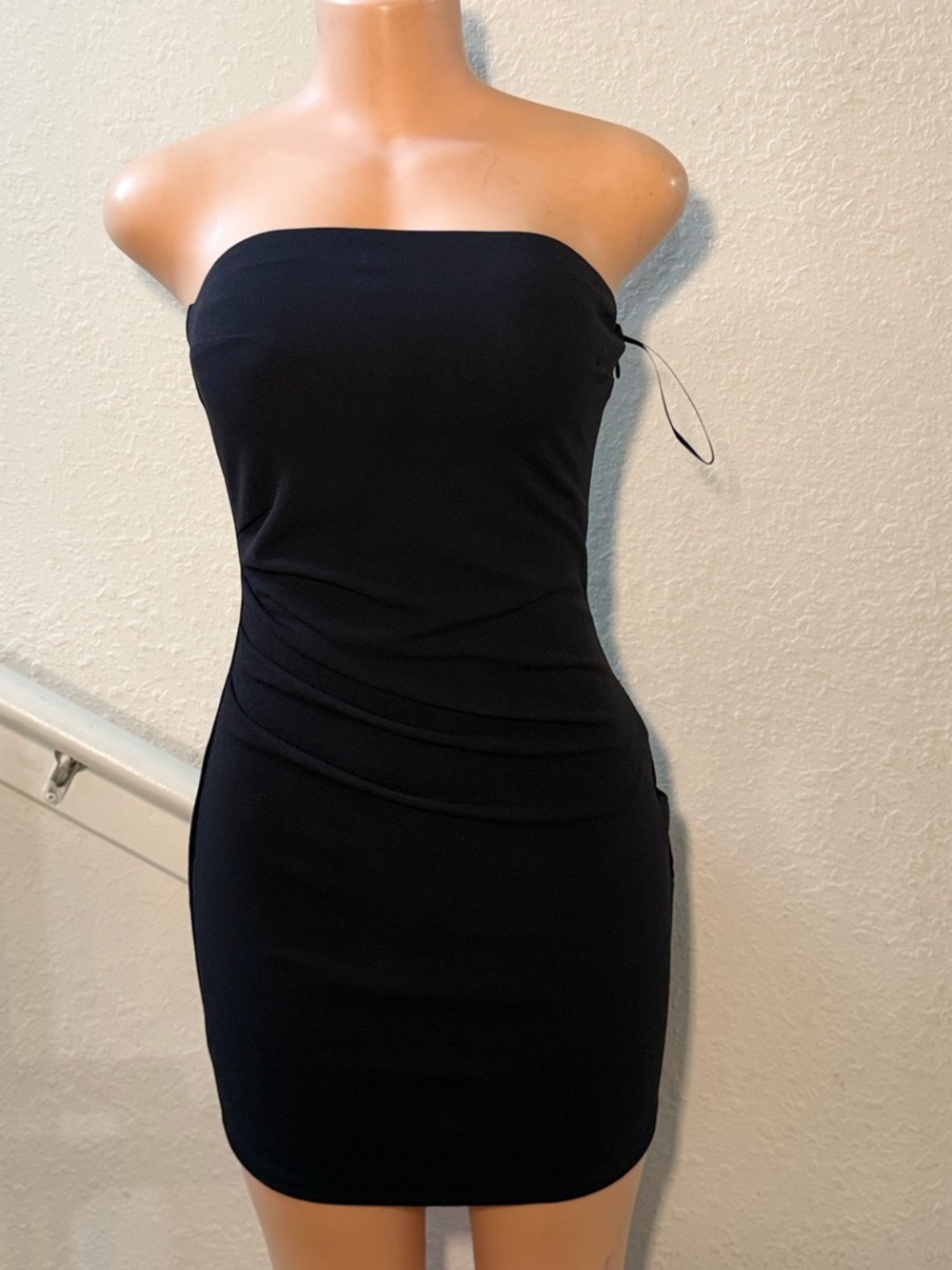 H&M Strapless Black Bodycon Mini Dress